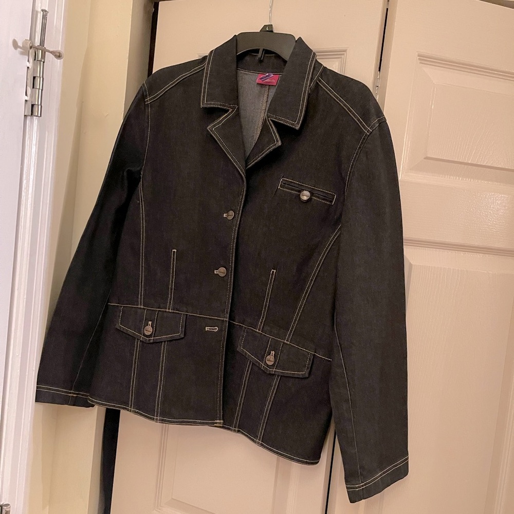 Black jean jacket